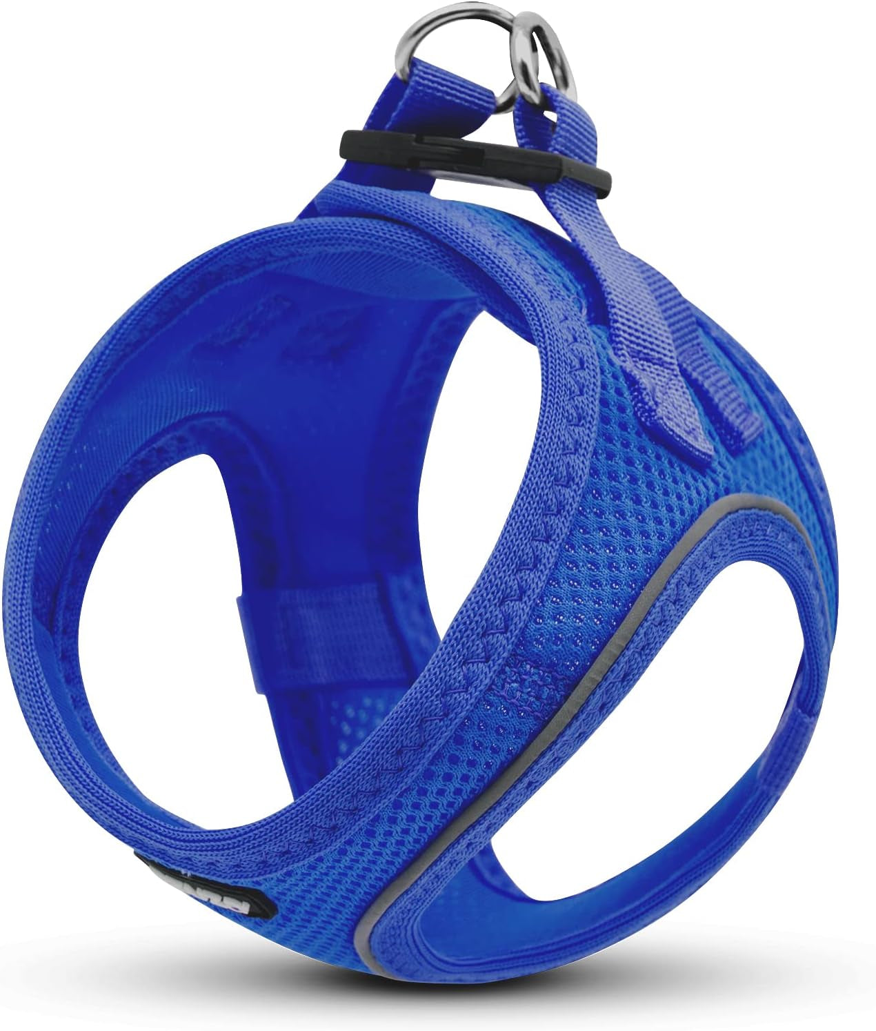 Dog Harness for Small Dogs No Pull Reflective Soft Mesh Dog Vest Step in Harness All Weather Comfort Small Dog Harnesses Royal Blue XS: 15"-17"