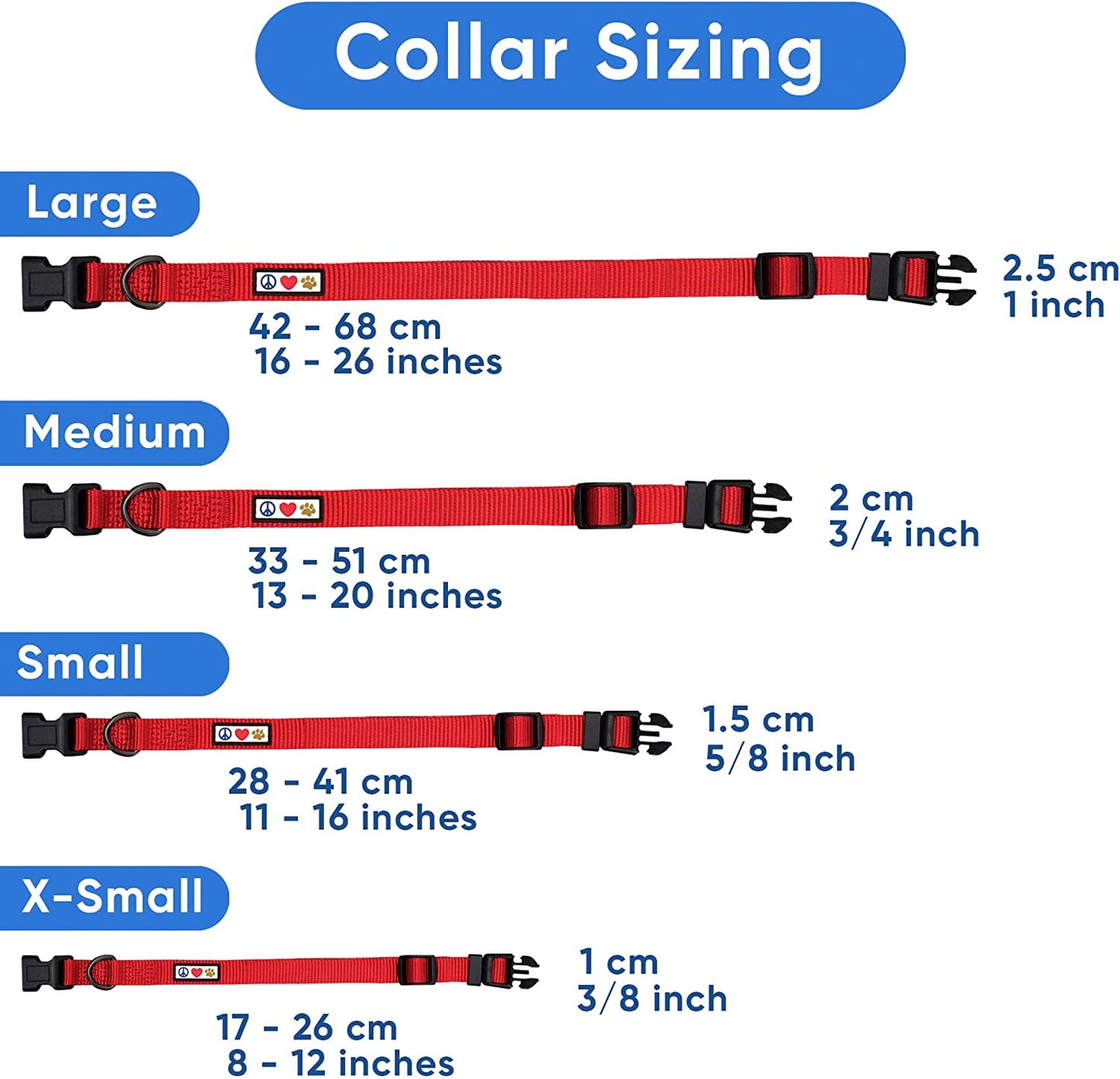 Dog Collar for Small Breeds - Adjustable, Heavy Duty, Waterproof with Quick-Release Buckle - Black